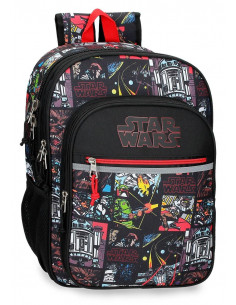 MOCHILA ADAP. 40CM 2C. STAR WARS GALACTIC TEAM